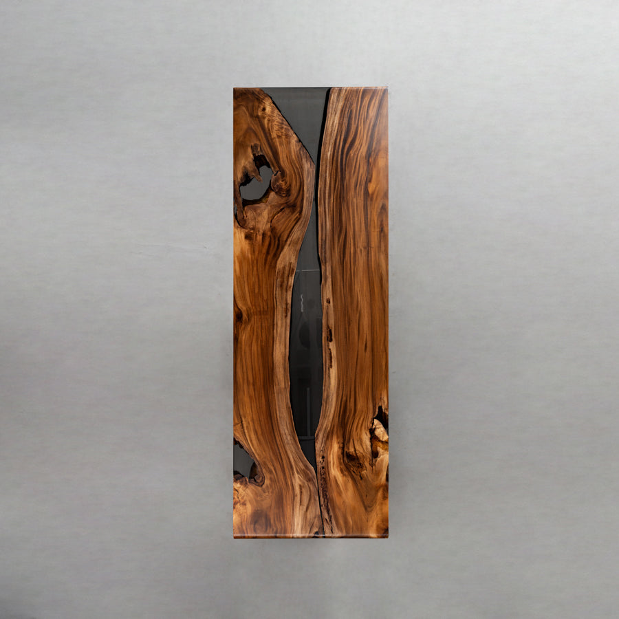 Custom Handmade Walnut Wood Epoxy River Dining Table in Carolinas