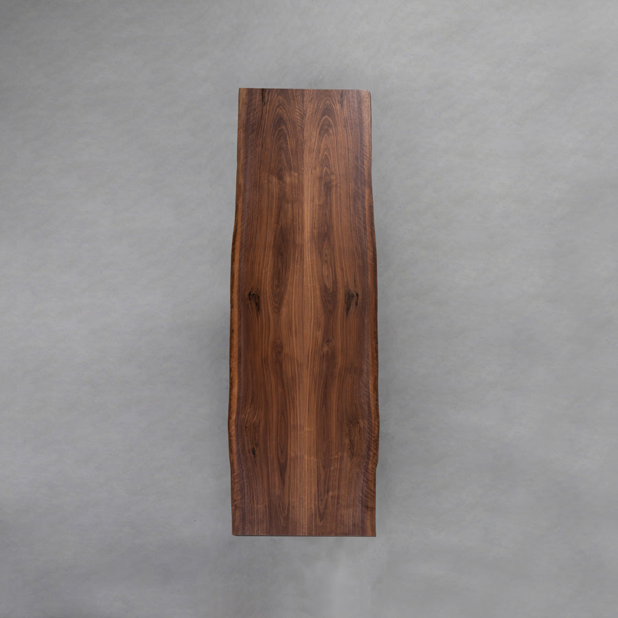 Kazana Black Walnut Table Live Edge Dining Table 34.84"Wx96.38"L