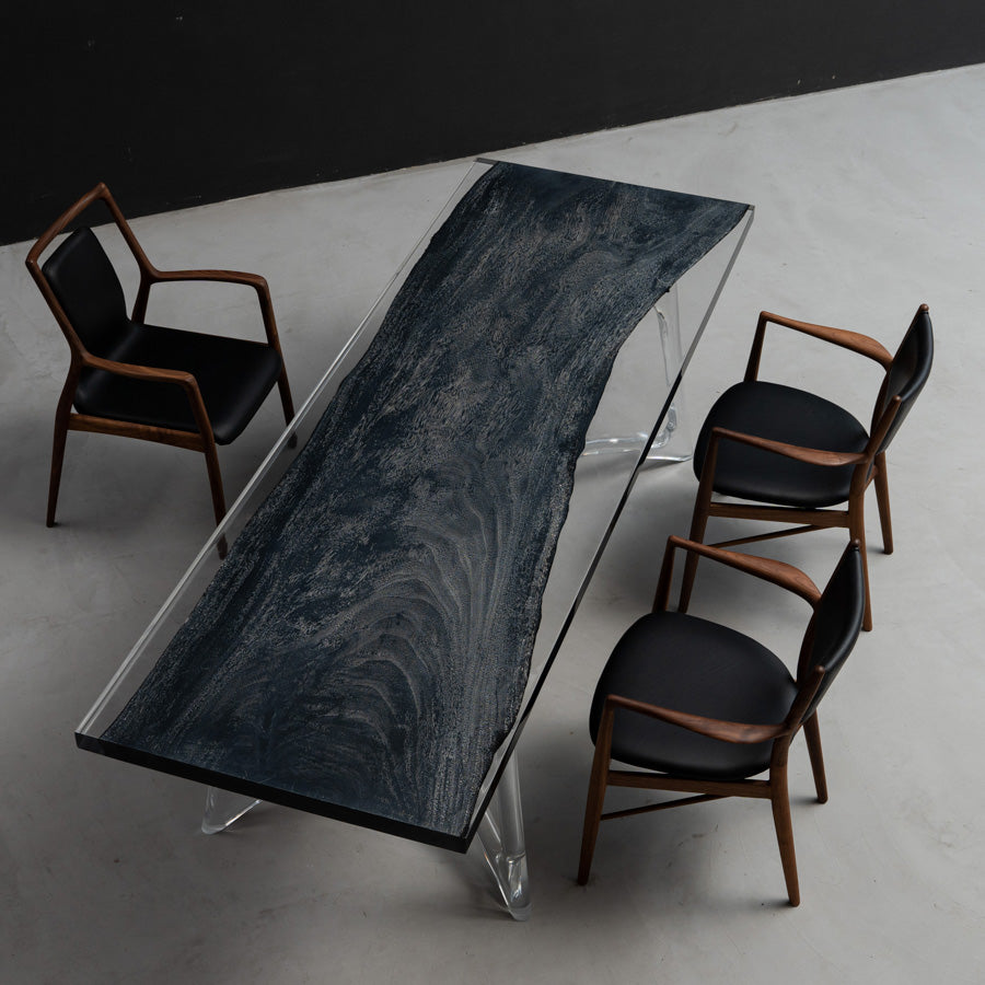 Real Walnut Wood Epoxy Resin Table - Kazanahome
