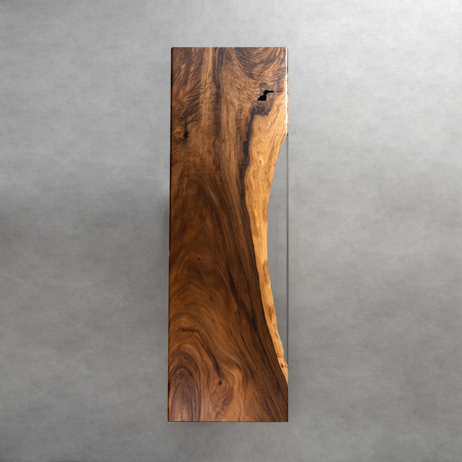 Walnut Wood And Epoxy River Table - Kazanahome