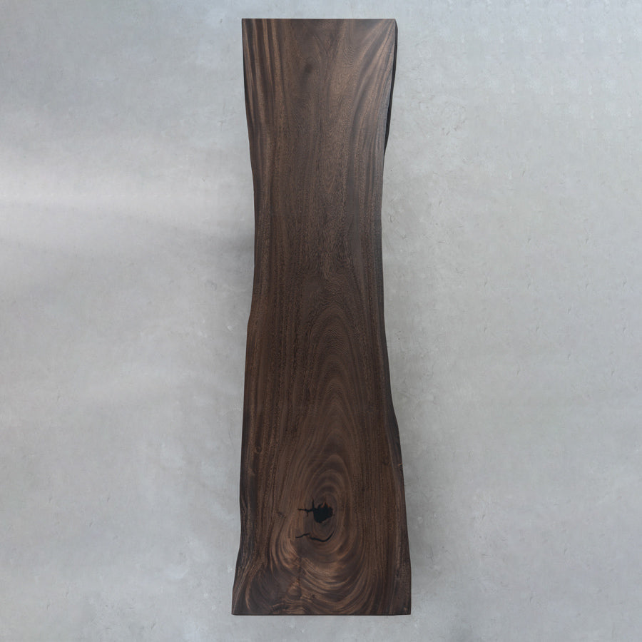 KAZANA Live Edges Walnut Solid wood Kitchen Table 39.06"Wx136.69"L