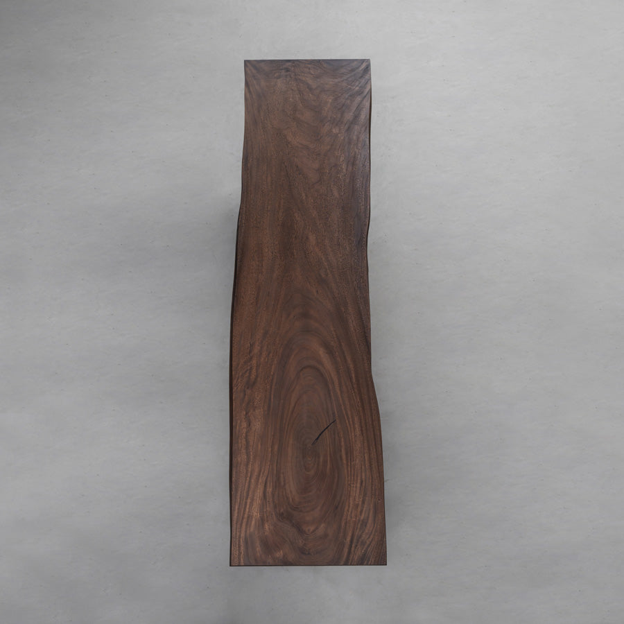 KAZANA Walnut Live Edge Wood Dining Table 36.22"Wx135.12"L