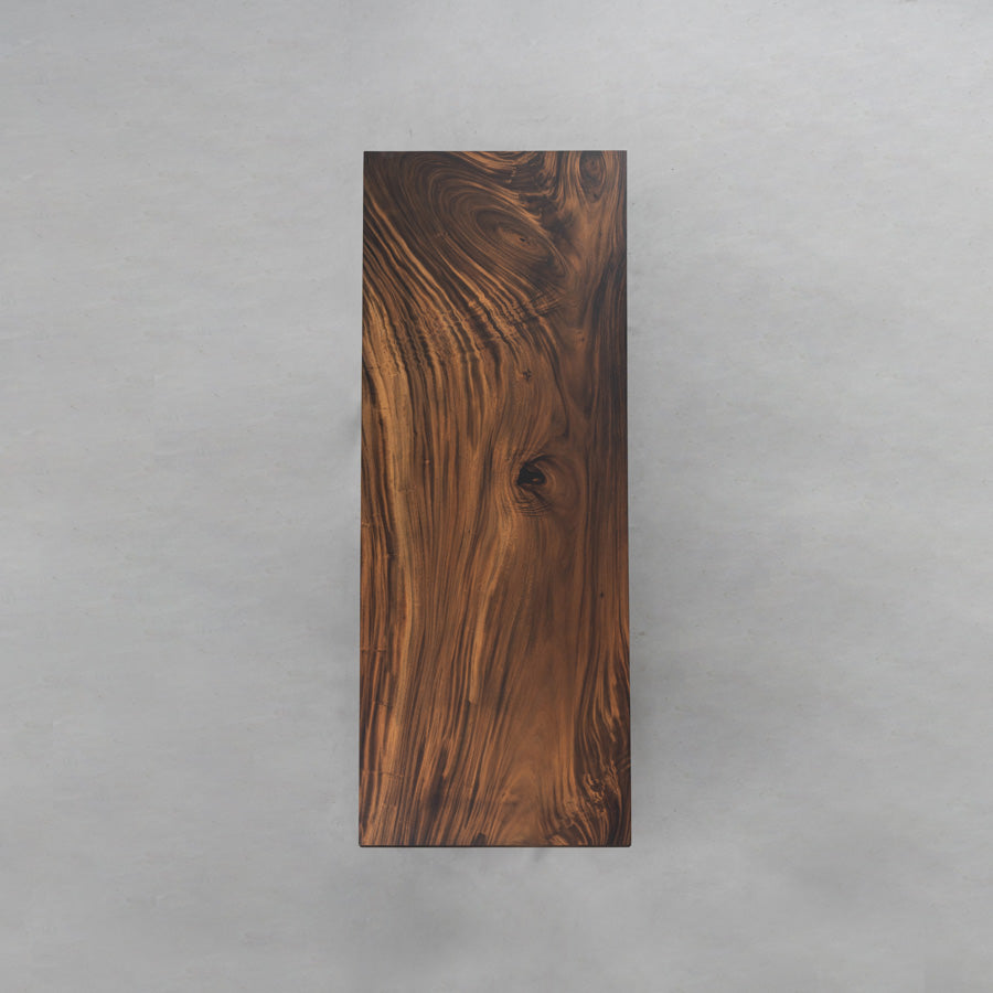 KAZANA Walnut Wood Dining Table 35.39"Wx88.98"L