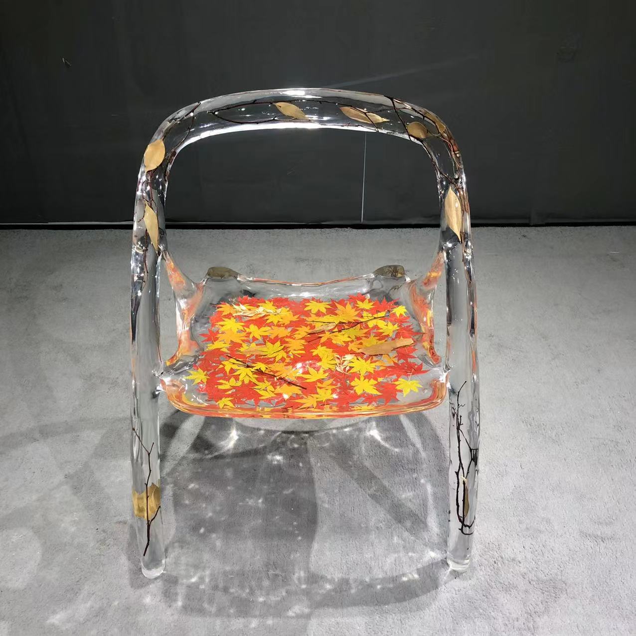 kazanahome-epoxy-resin-Maple-leaf-chair-1