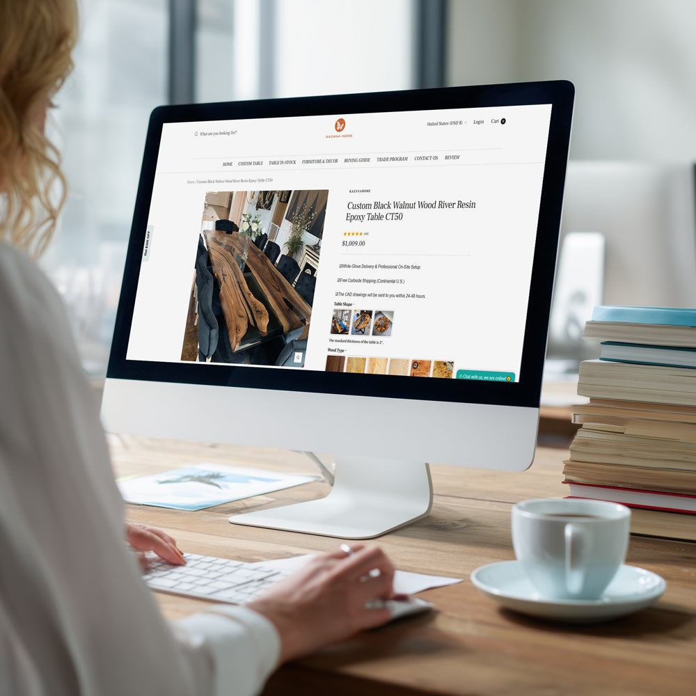 Epoxy Table - Kazanahome