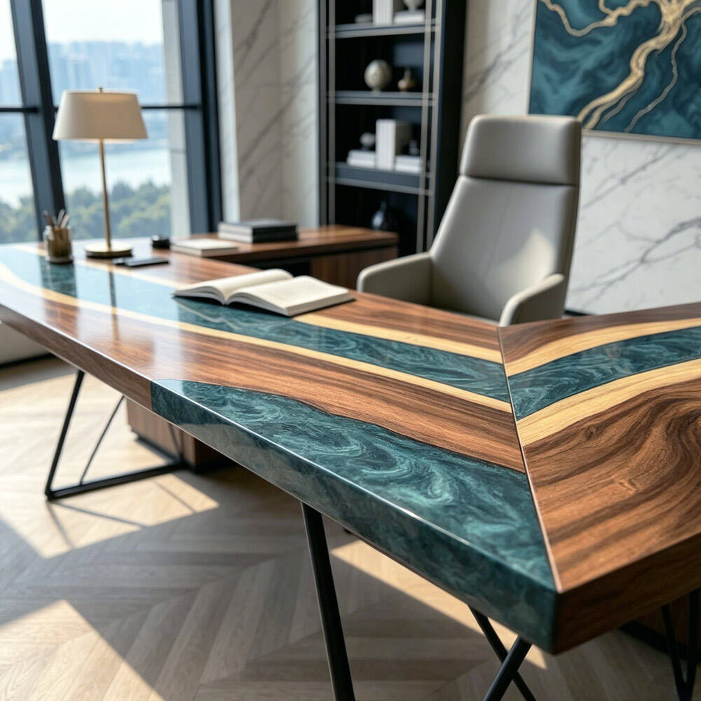 peacock-blue-epoxy-l-shaped-desk-miami