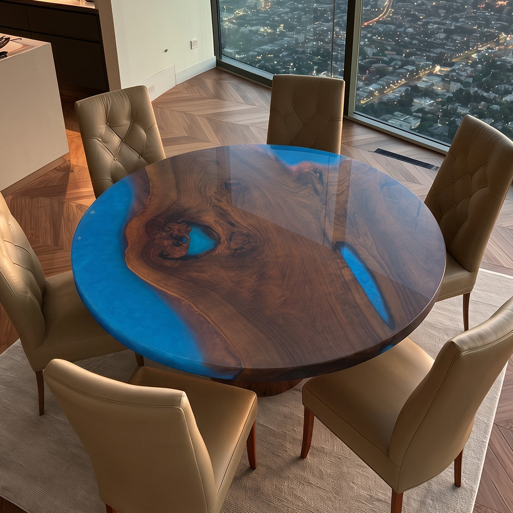 round-dark-walnut-blue-river-epoxy-table