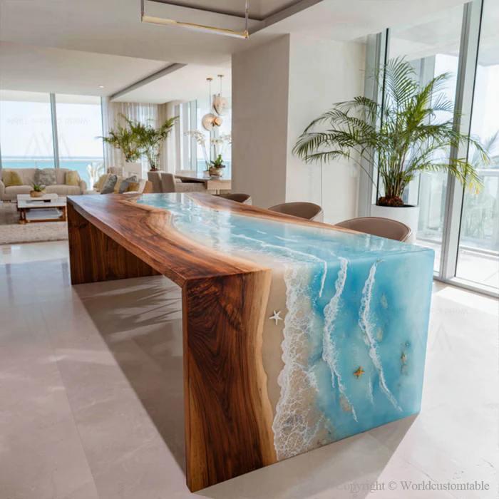Custom Walnut Epoxy Countertop Deposit $5697.90 For Tony