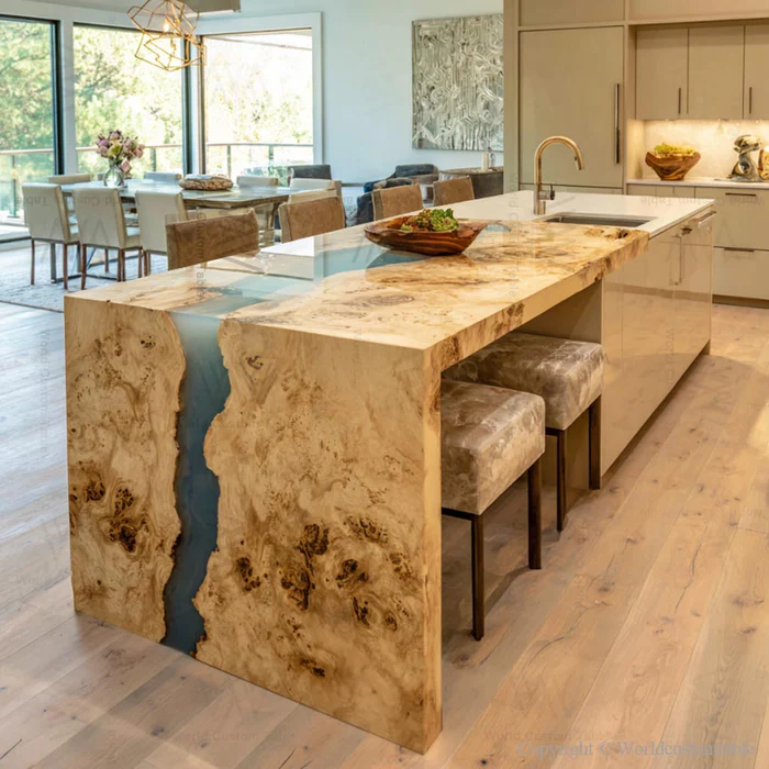 Custom Walnut Epoxy Countertop Deposit $5697.90 For Tony