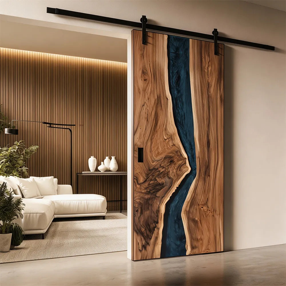 walnut-dark-blue-epoxy-entrance-door