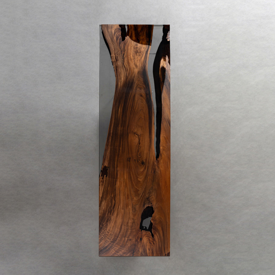 Walnut Wood Epoxy River Dining Table  - Kazanahome