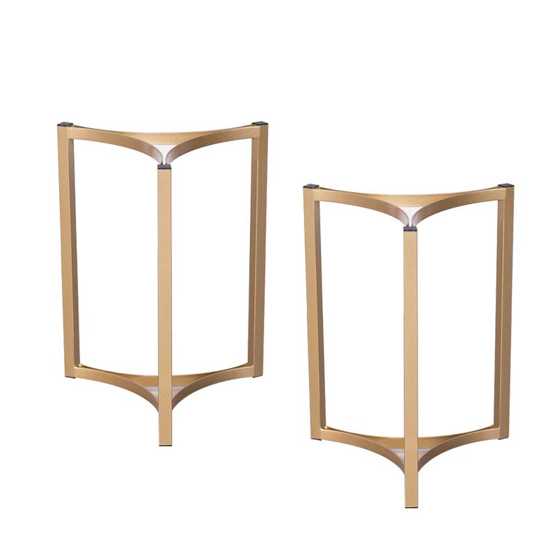 Elegant Metal Table Leg / Table Base T-Shape Golden Color TL-02 One-pair - Kazanahome