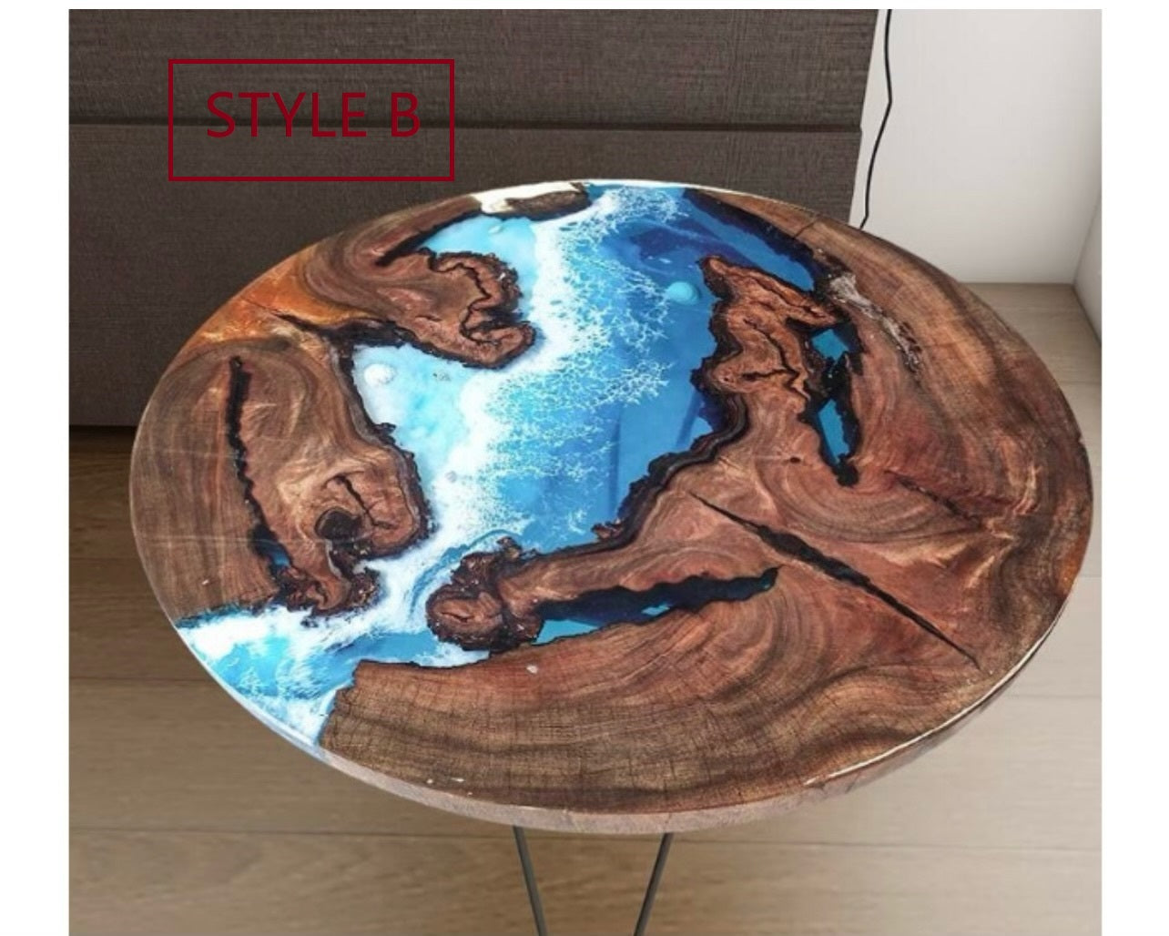 Custom Epoxy Table - Beach Design BE-42