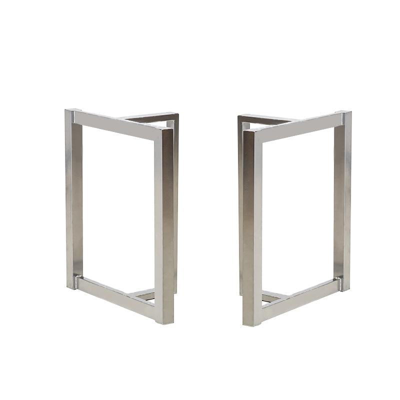 Polished Metal Table Leg / Table Base Silver Color TL-08 One-pair - Kazanahome